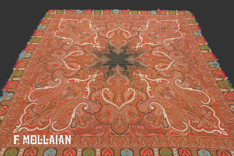 Antique persian Kerman Textile n°:29619340